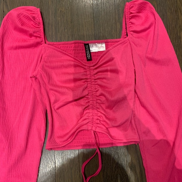 Hot Pink Long Sleeve Top - Picture 2 of 4